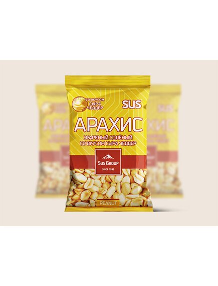 АРАХИС ЖАРЕНЫЙ СОЛЕНЫЙ СО ВКУСОМ СЫРА ЧЕДДЕР