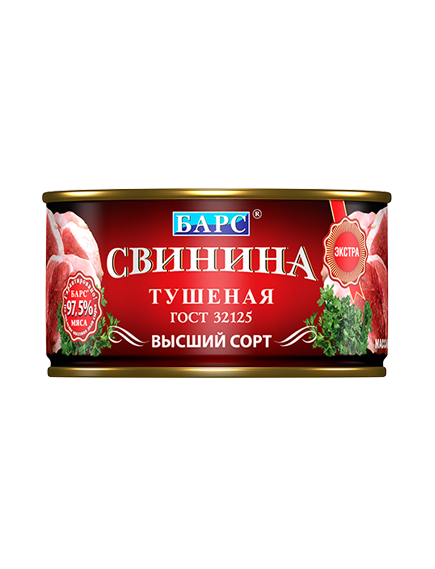 Свинина тушеная ГОСТ 325г
