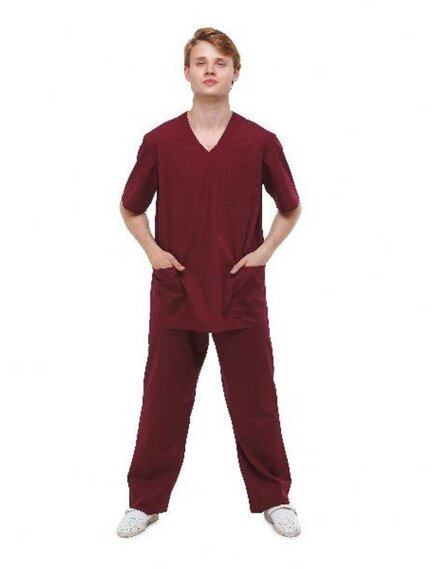 Костюм хирурга универсальный бордо