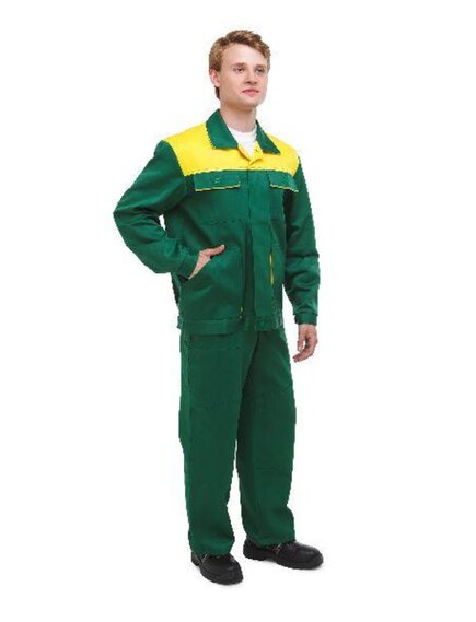 Костюм рабочий Сатурн зеленый/желтый