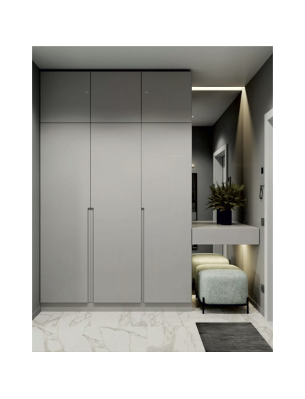 Шкафы с интегрированными ручками