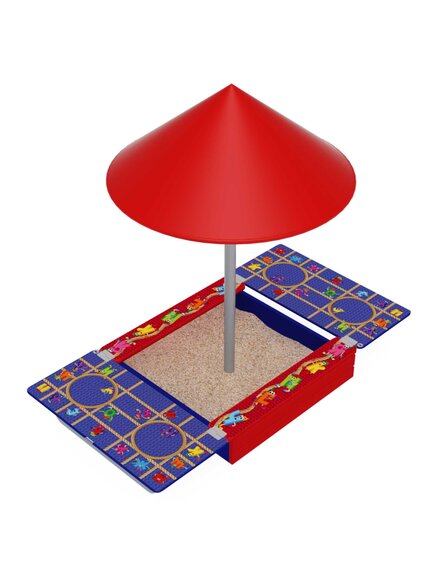 Песочница с крышкой и грибком