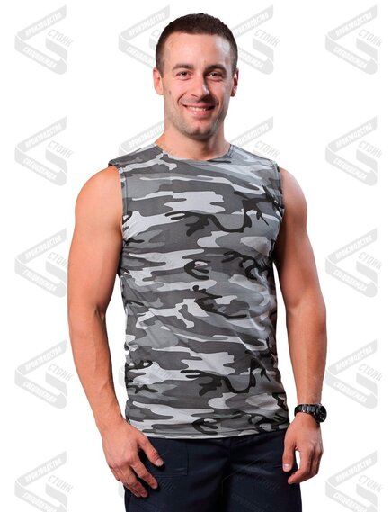 Майки камуфляжные из трикотажа