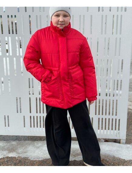 Куртка для девочек красная
