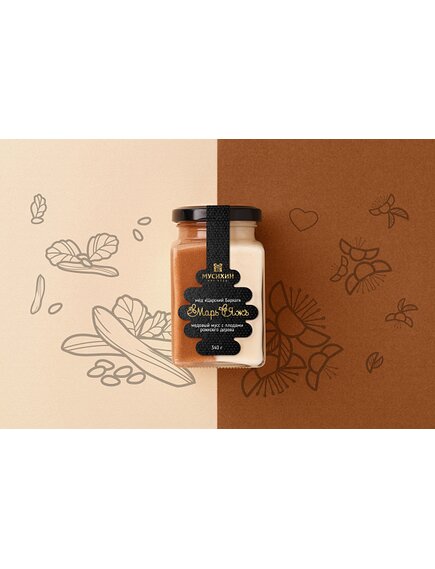 Мед "Царский бархат"/медовый мусс с плодами рожкового дерева