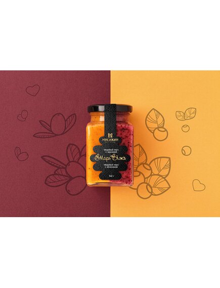 Медовый мусс C черникой/облепихой