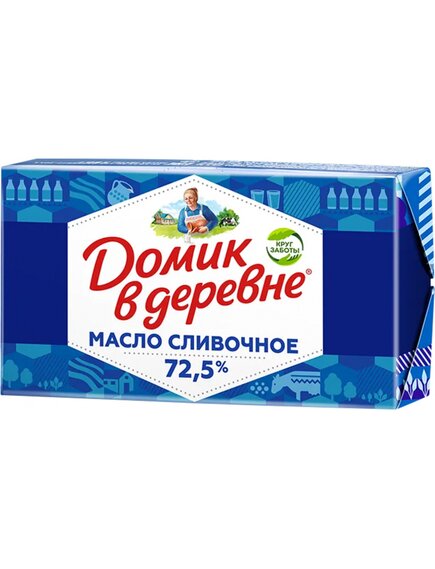 Сливочное масло "Домик в деревне" 72.5% 180г