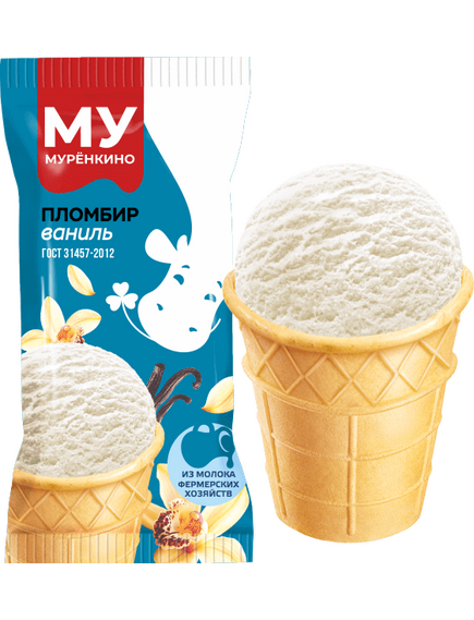Пломбир Мурёнкино с ароматом ванили