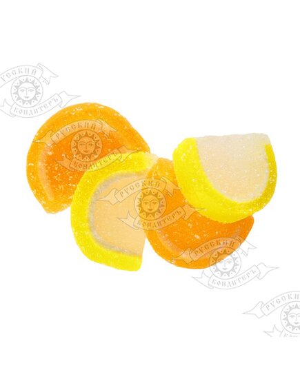 Мармелад дольки "Фруктовый нектар" MINI с ароматом лимона и апельсина