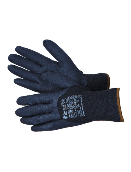 Перчатки утепл ФРИЗ ПЛЮС двуслойные со вспен. латекс. покрытием черные