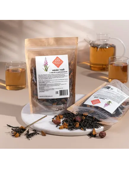 Иван-чай с чагой и шиповником, 50 г