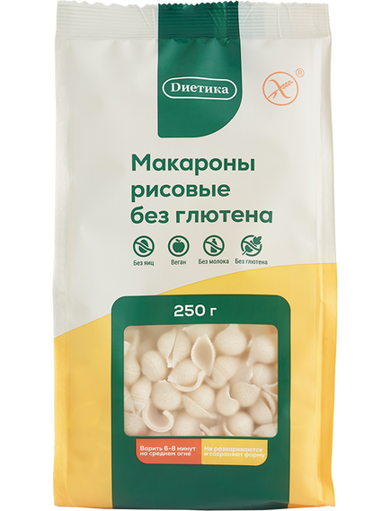 Рисовые макароны Ракушка