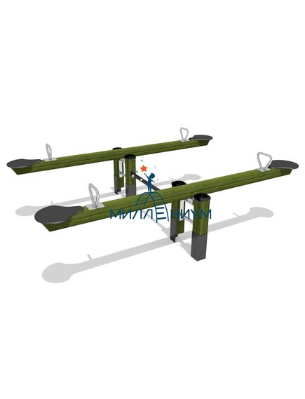 Качели-балансир двойной