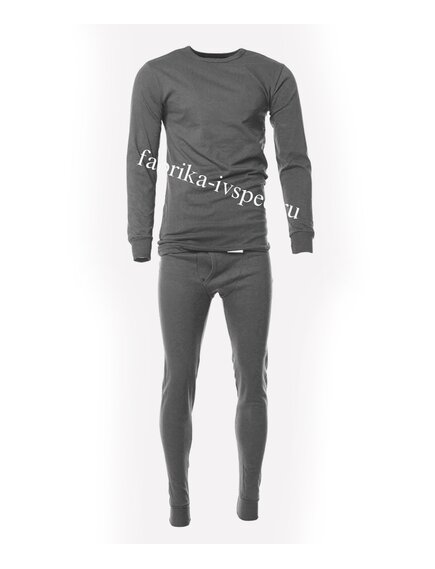 Нательное белье х/б, без начеса серое, 180 гр/м2