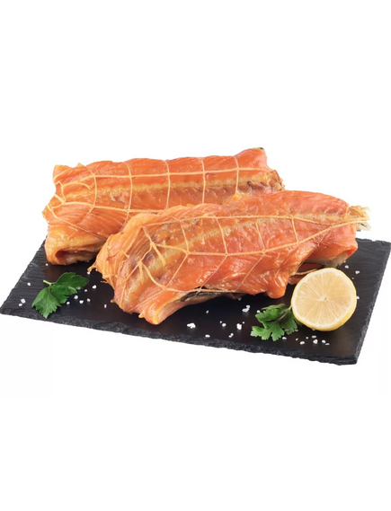 Хребты семги горячего копчения