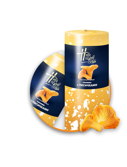 Сыр Салями с лисичками