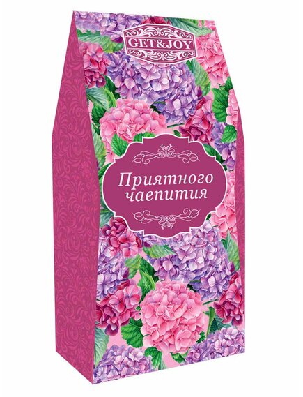 Чай Приятного чаепития - розовая, картонная пачка