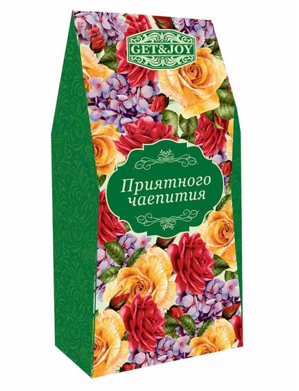 Чай Приятного чаепития - зеленая, картонная пачка