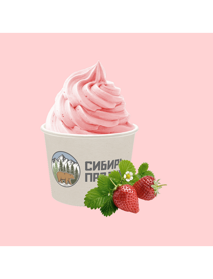 Сухая смесь для мороженого Клубника