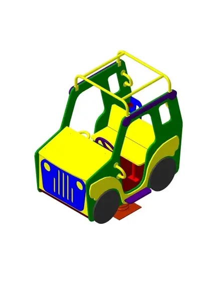 Качалка на пружине "Джип"