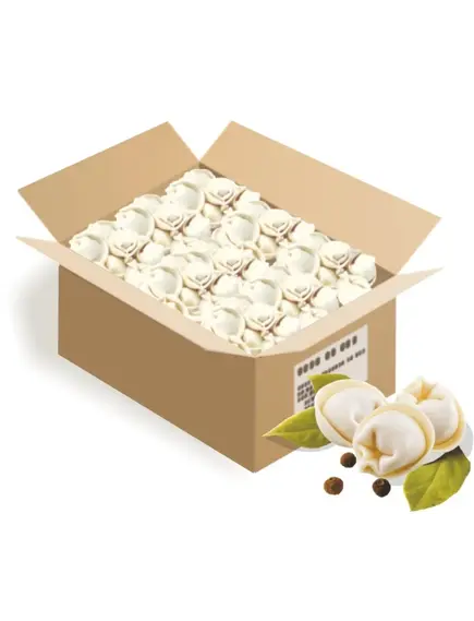 Пельмени любого наименования в коробках от 5 кг для реализации "на развес"