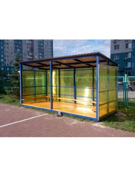 Веранда бюджет стандарт с сотовым поликарбонатом