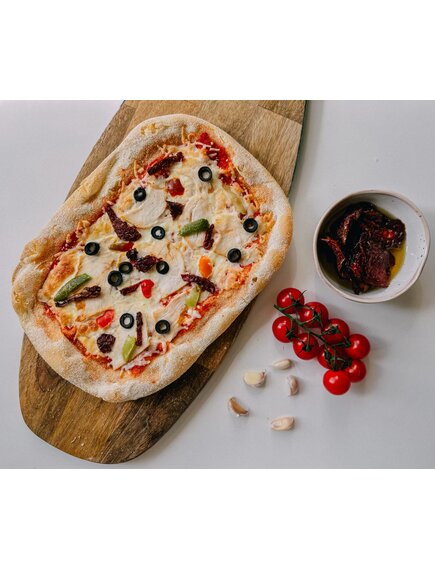 Римская пицца “Курочка с овощами”
