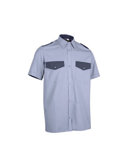 Сорочка охранника короткий рукав, цвет – серо - голубой