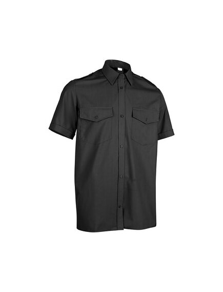 Сорочка охранника черная короткий рукав