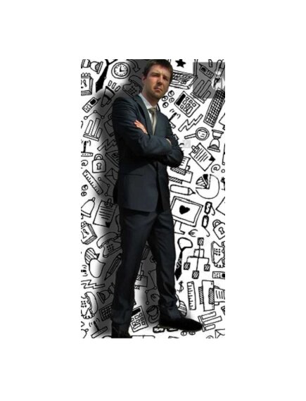 Костюм молодежный приталенного силуэта синий