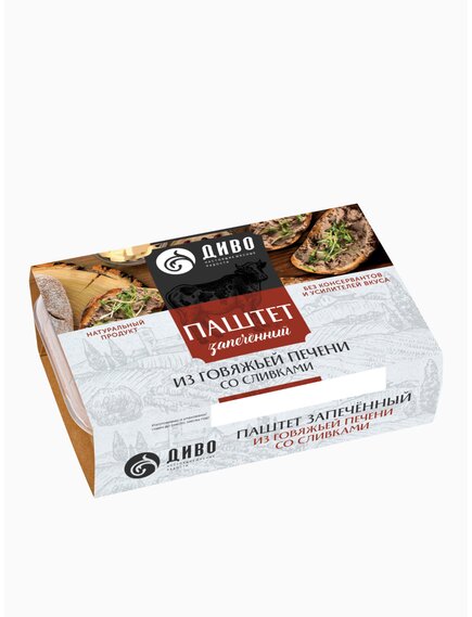 Паштет мясной запечённый с говяжьей печенью и сливками