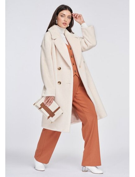 Пальто из экомеха