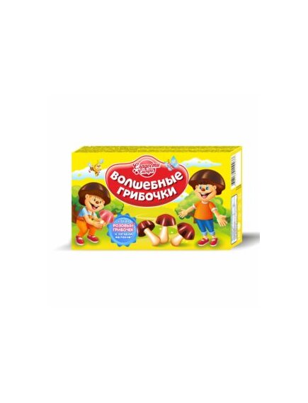 Печенье "ВОЛШЕБНЫЕ ГРИБОЧКИ" шоколадные 45 гр.