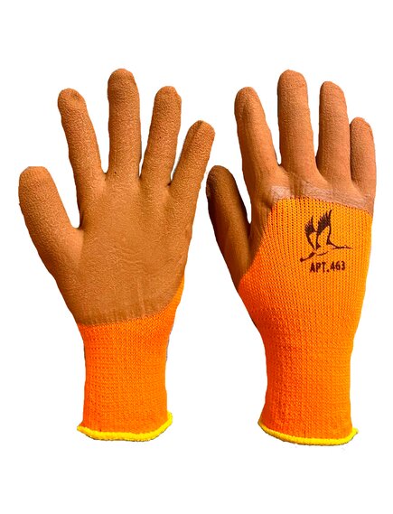 Перчатки рабочие утеплённые с вспененным латексным покрытием