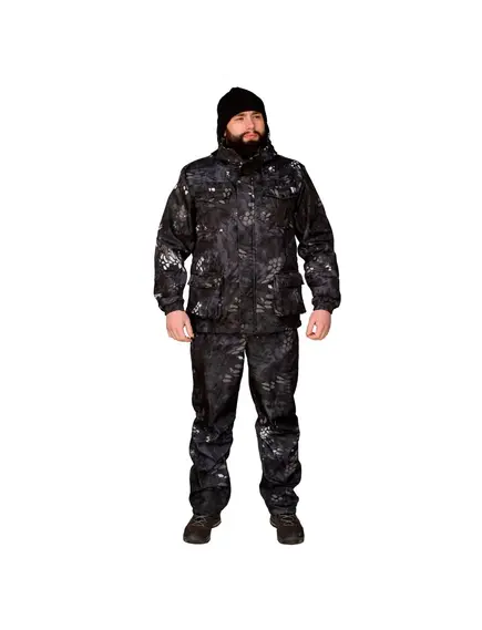 Костюм PRIVAL MALBORK DEMI-5 чёрный камуфляж