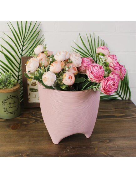 Горшок Де Коста 2,25л 16х16 розовая пудра с вкладкой