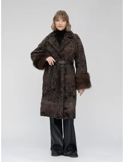 Шуба натуральная каракуль