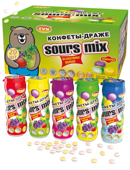 Конфета "Воздушный SOURS MIX"
