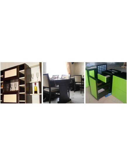 Деревянные кухни и буфеты