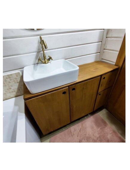 Деревянная мебель на заказ для ванной комнаты