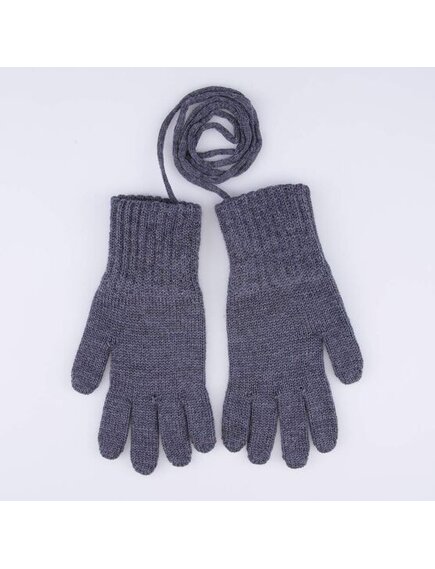 Перчатки из шерсти мериноса темно-серый