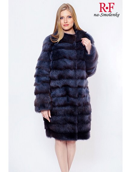 Полупальто из крашеного хоря