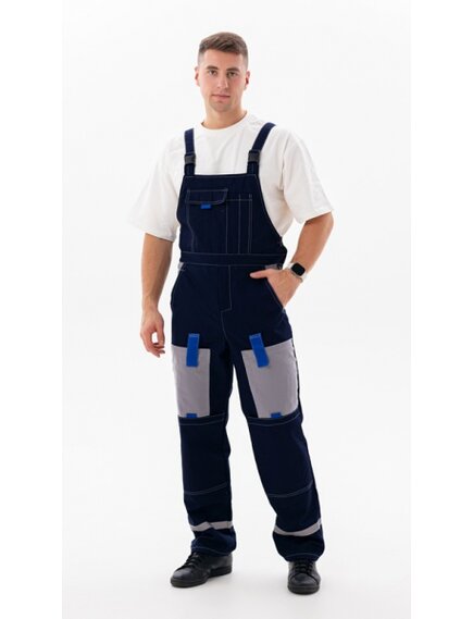 Костюм рабочий серый/синий