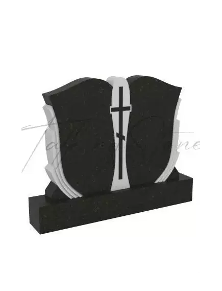 Памятник в форме бутона цветка с резными элементами GG3305