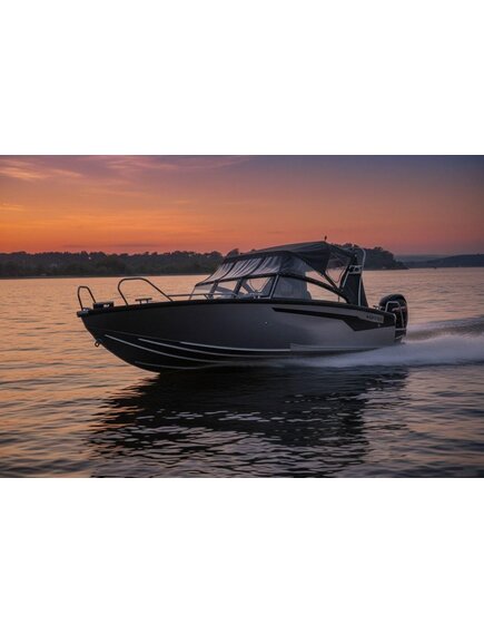 Алюминиевый катер (боурайдер) Пантера 8000 с реданом от ООО "АКВА ТЕРРА" под заказ