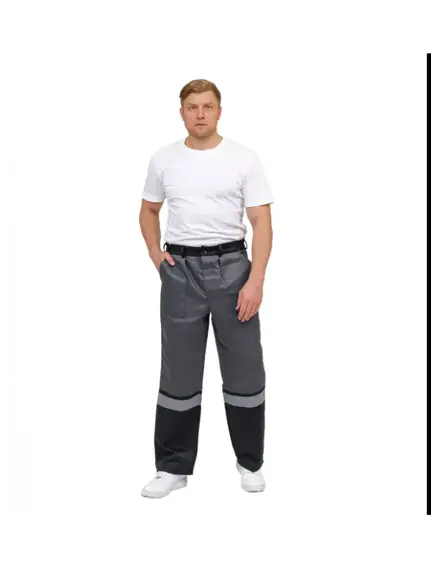 Брюки рабочие серые с СОП