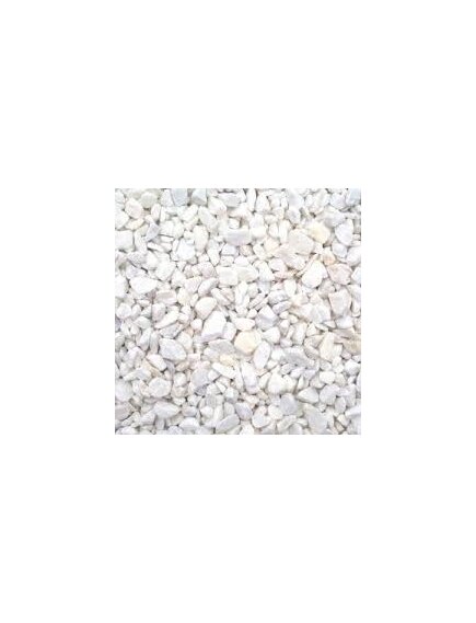 Щебень декоративный белый