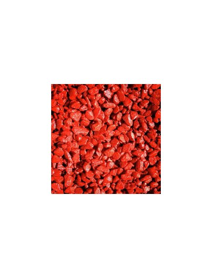 Щебень декоративный красный