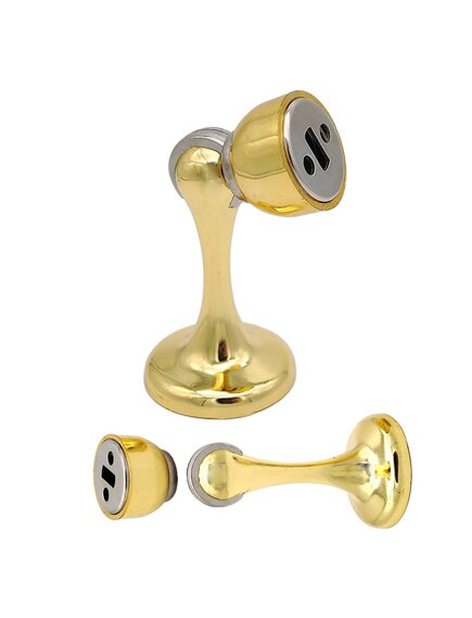 Ограничитель дверной SOLLER 102 золото магнитная фиксация