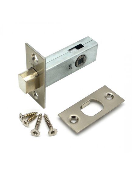 Задвижка дверная для ванных комнат SOLLER HD-002-BK-SN сатин для ванных комнат